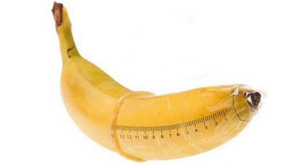 Visualization of an enlarged penis