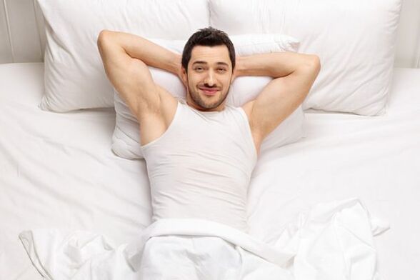 man having enlarged cock massage